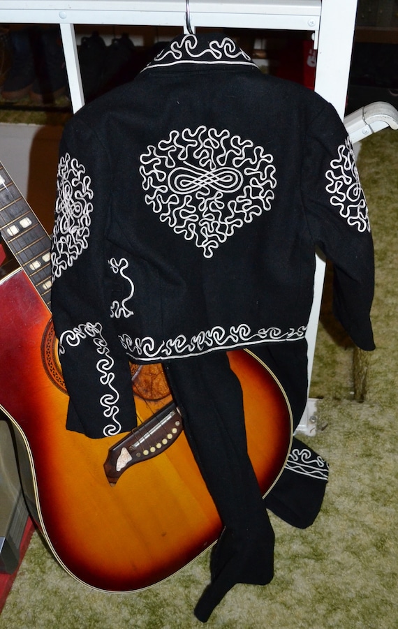 1950s Boys Embroidered 3 Pc Charro Mariachi Suit