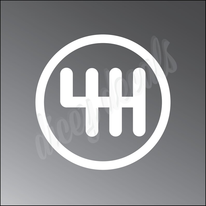 6speed Vinyl Decal Sticker Manual Transmission Stick Etsy