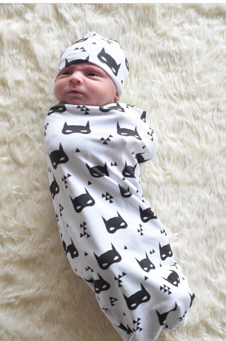 Super Hero Cocoon Swaddle Sack Batman Baby Swaddle Baby Etsy