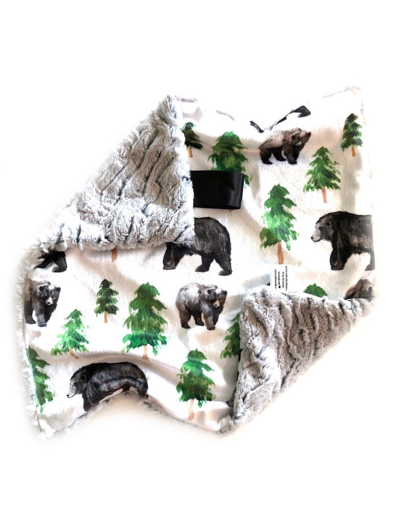 READY TO SHIP Woodland Nursery Animals Lovey Blanket Animals Etsy