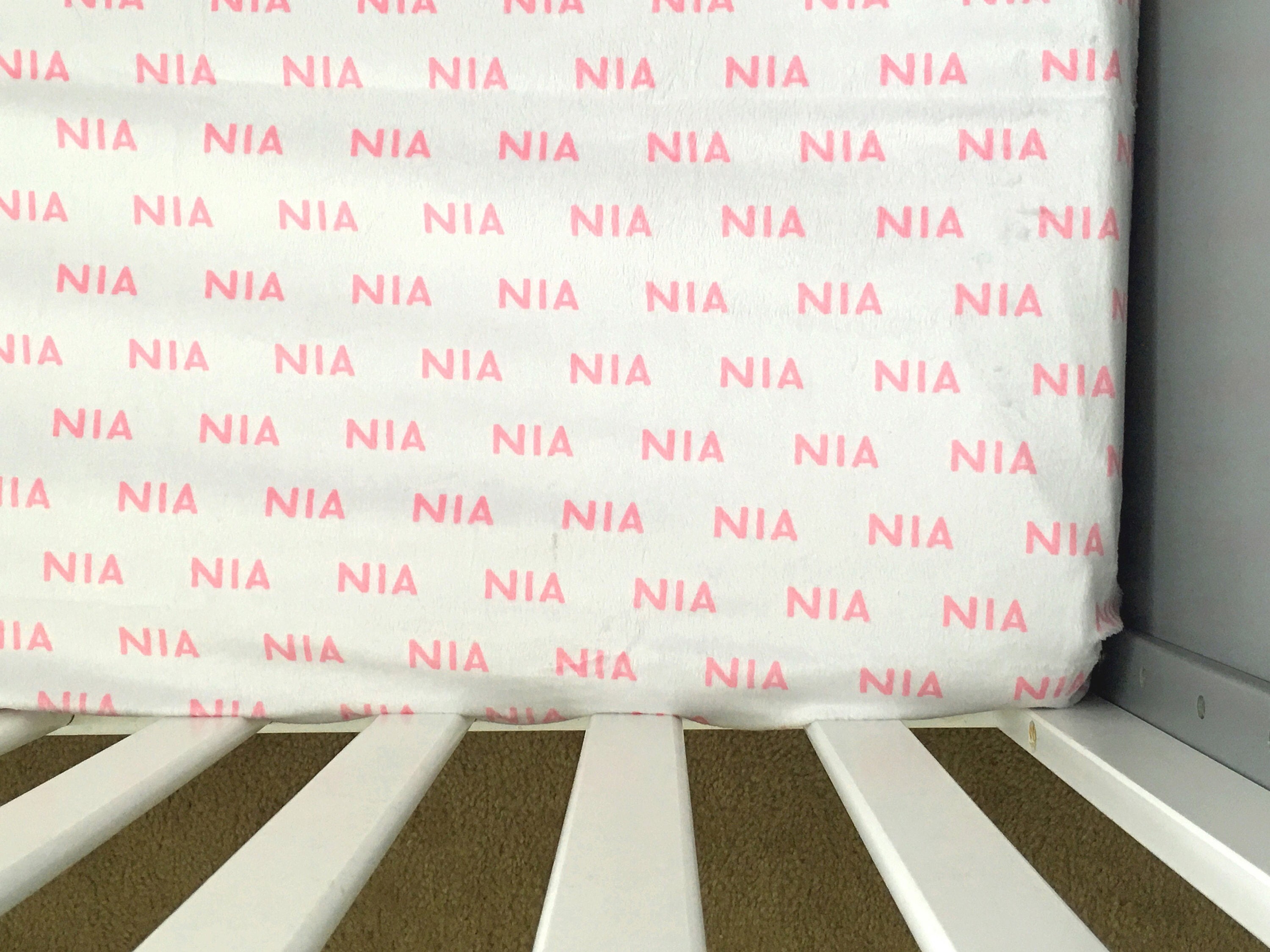 personalized crib sheets