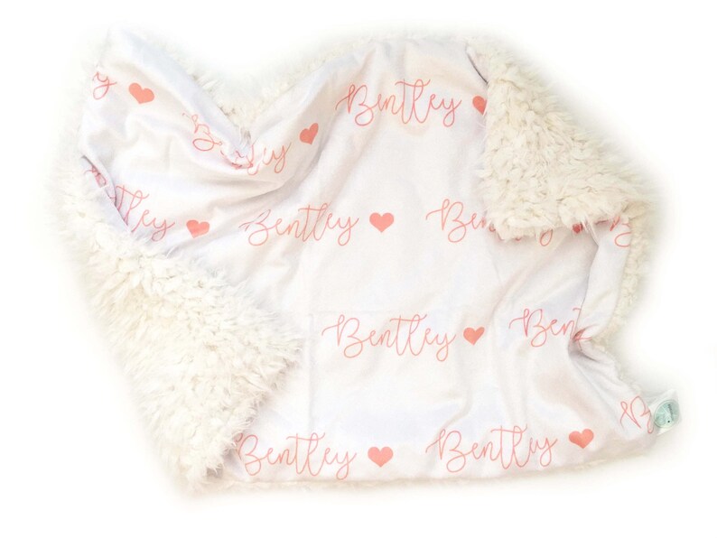 Swaddle Baby Gift Personalised Baby Blanket Comforter Minky Custom