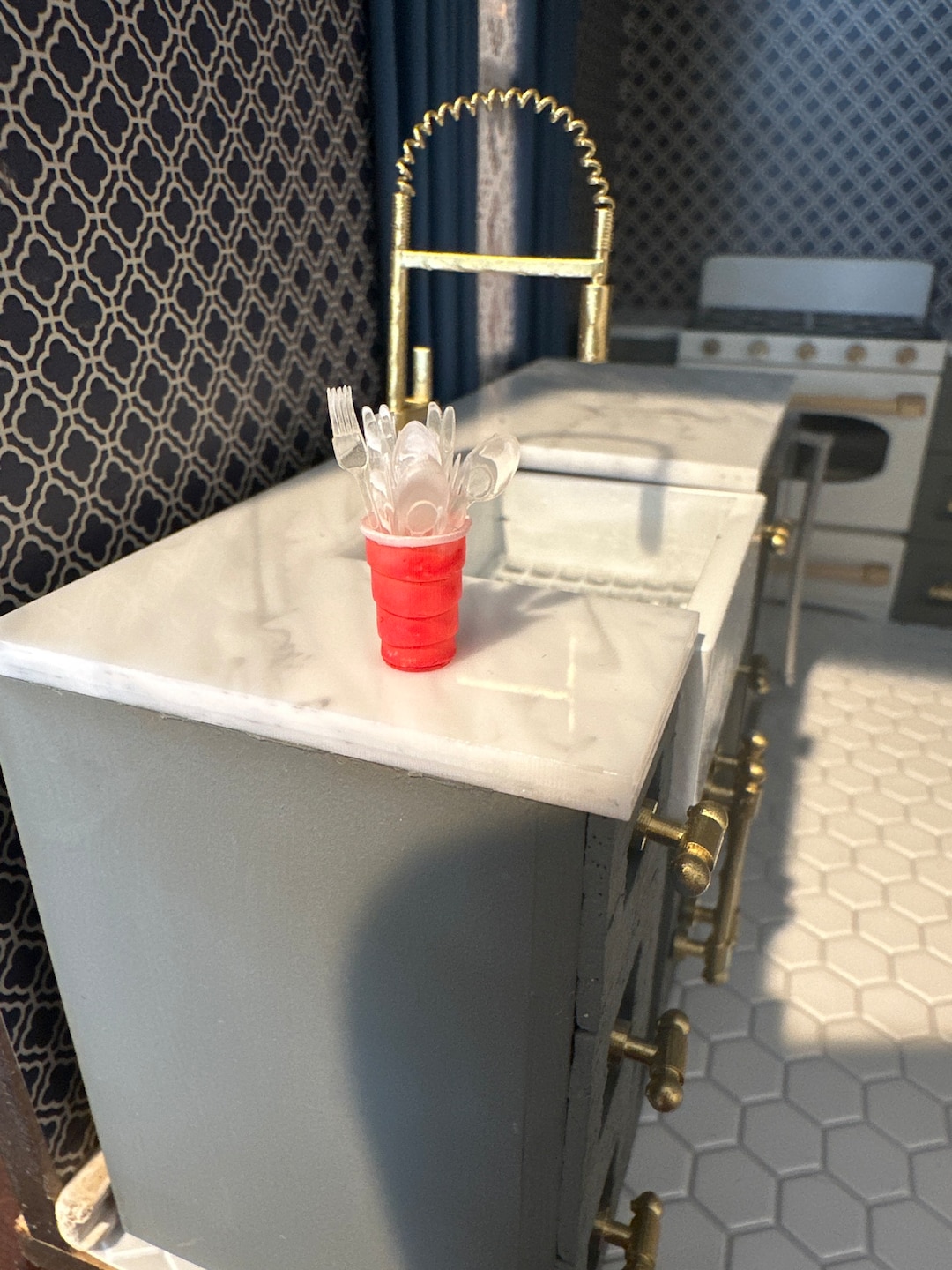 Dollhouse Miniature Plastic Cutlery Etsy