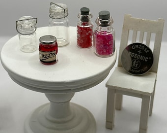 Botellas miniatura de casa de muñecas
