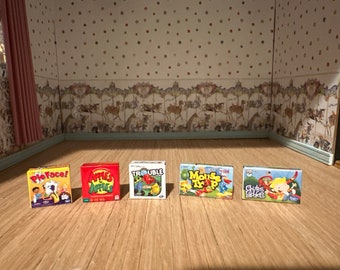 Dollhouse Miniature Classic Board Games