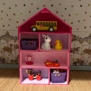 Dollhouse Miniature Ikea Inspired House Shelf Unit