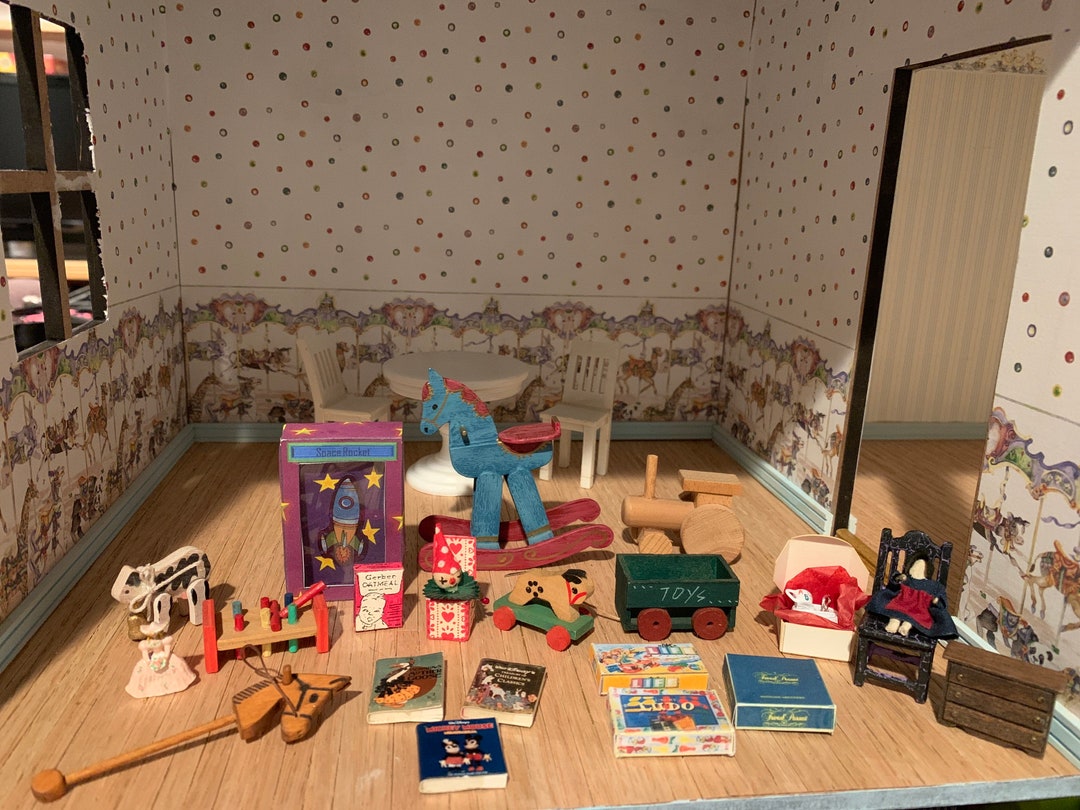 Dollhouse Miniature Vintage Toys Etsy