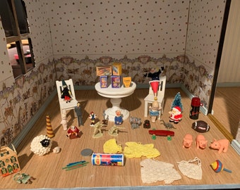 Poppenhuis Miniatuur Vintage Speelgoed Meer!