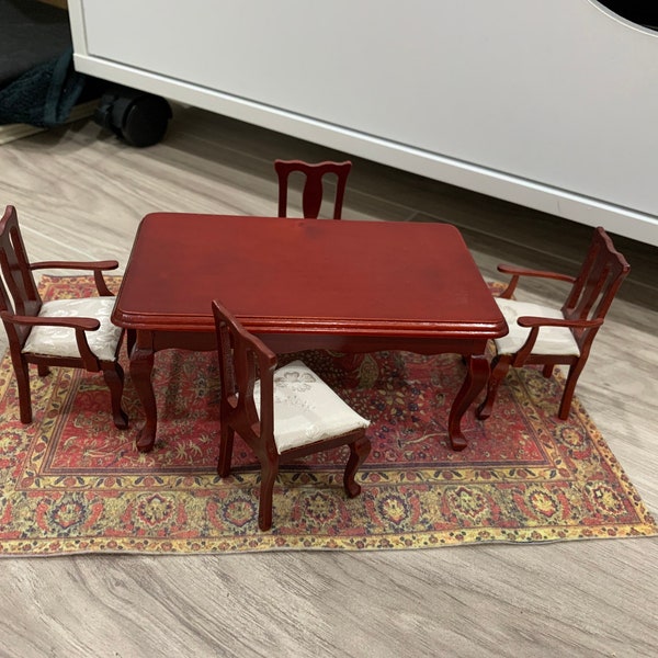 Dollhouse Dining Table and Chairs - Etsy