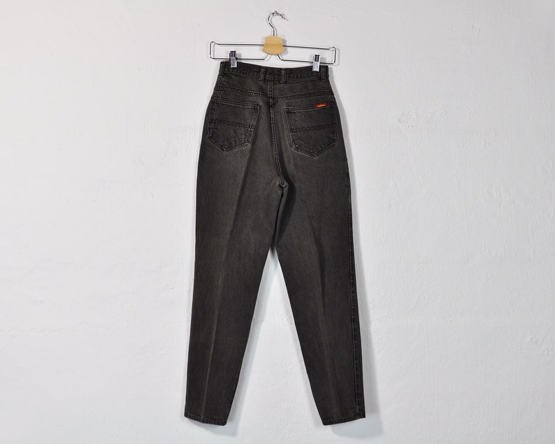 black high waisted jeans distressed