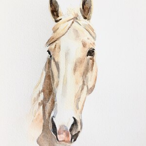 Horse Portrait/Watercolor Custom Commissioned Portrait/5x7/8x10/Watercolor Painting/Horse Gift image 2