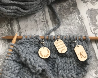 Customised Stitch Marker - Personalised Place Marker - Crochet - Knit