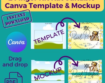 2-Finger Kit Kat Wrapper Template | Editable Canva Design (Instant Download)