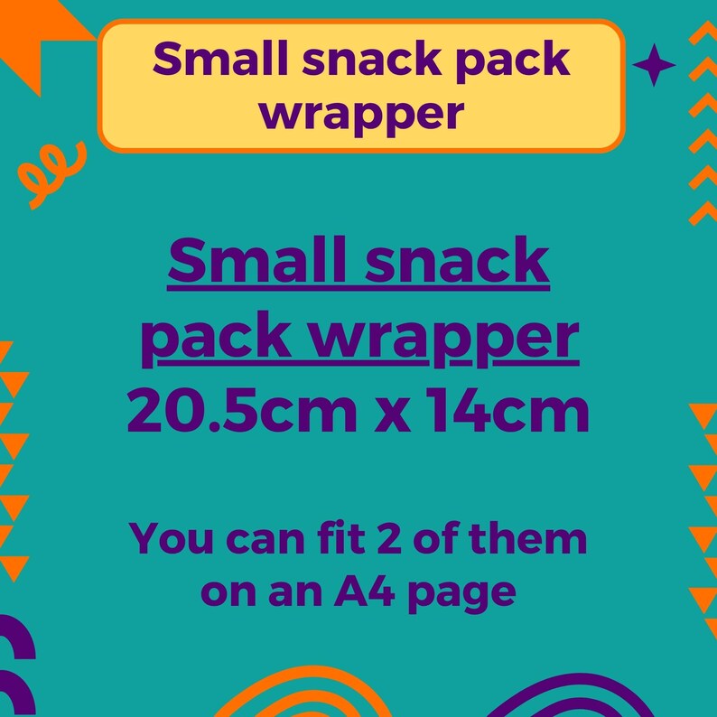 Editable Chip Bag Wrapper Template: DIY Party Favor (canva, Instant ...