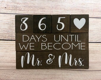 Days Until Wedding Etsy Days Until Wedding Etsy