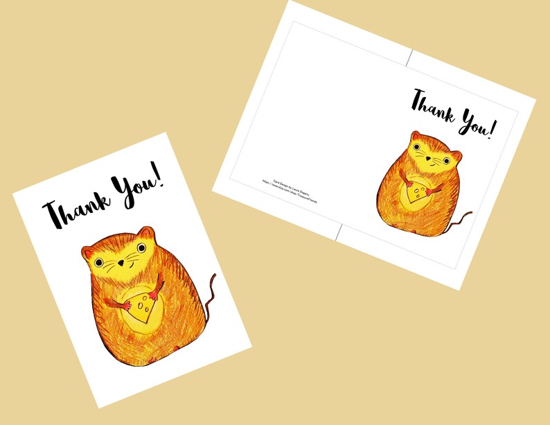 Funny Thank You Card Printable Thank You Card Digital Etsy