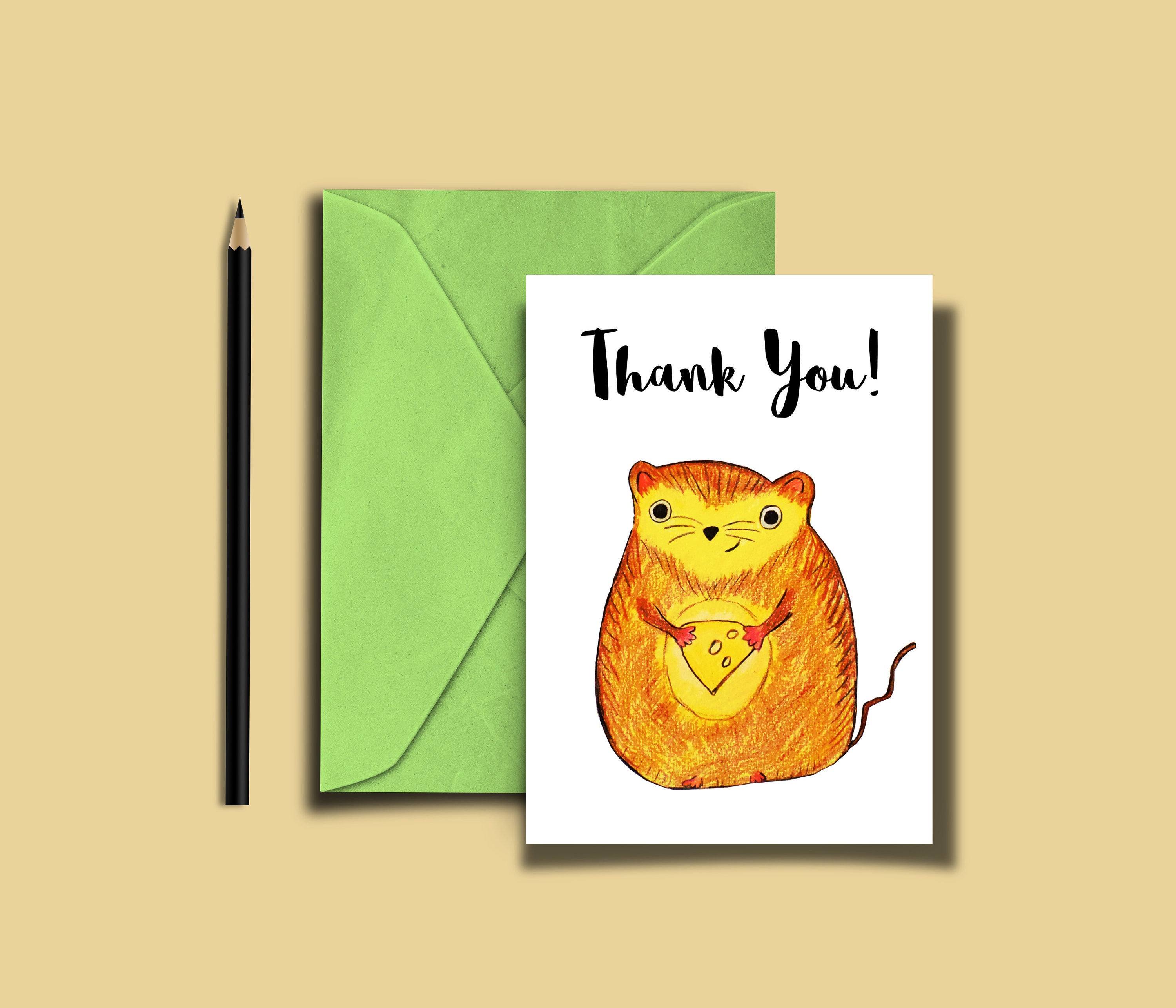 Funny Thank You Card Printable Thank You Card Digital Etsy