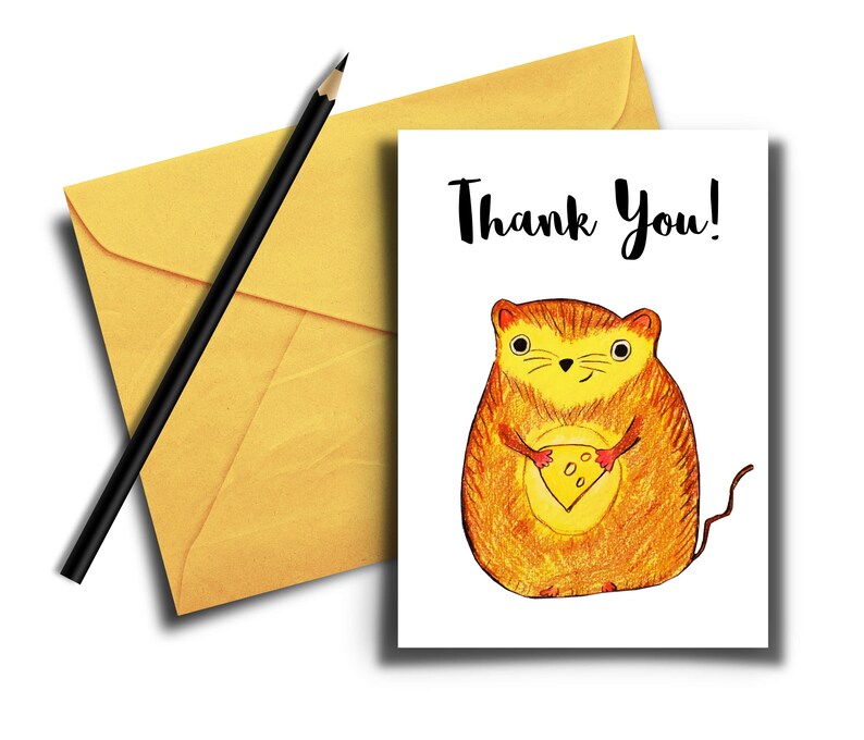 Funny Thank You Card Printable Thank You Card Digital Etsy