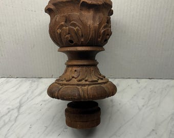 Carved Wood Finial