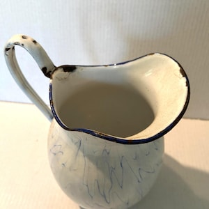 French Enamel Pitcher