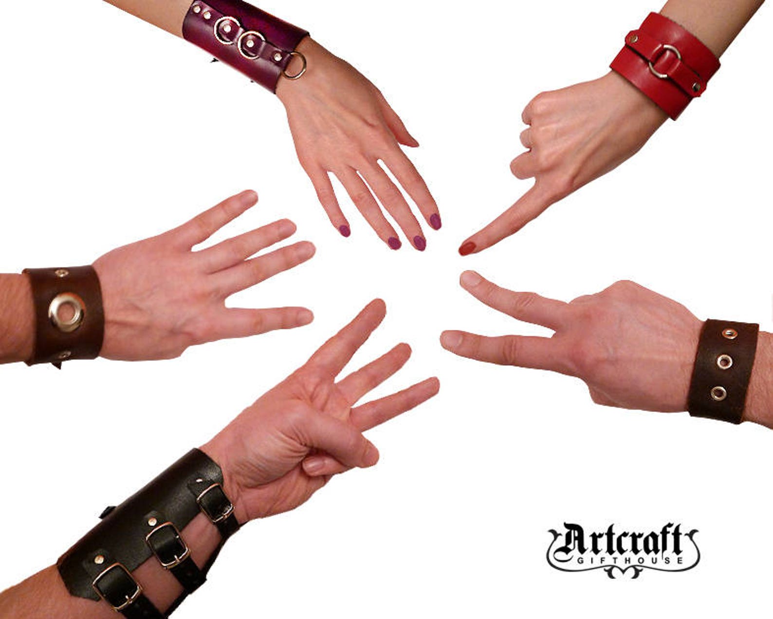 Barbarian leather bracer Mens leather cuff Barbarian jewelry Etsy