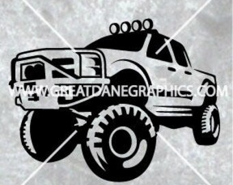 Free Free Lifted Truck Svg 370 SVG PNG EPS DXF File