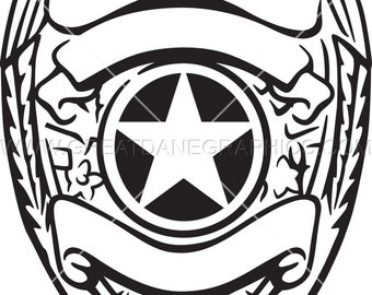 Police Badge Svg Etsy