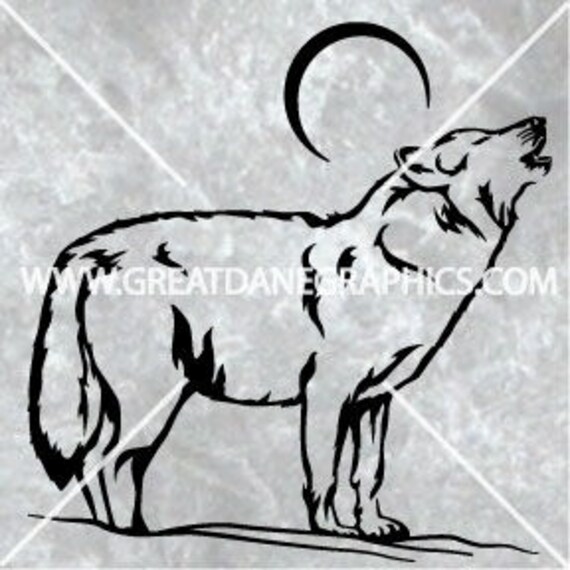 Wolf Howl Svg Wolf Howl Vector Wolf Svg Wolf Vector Cricut Etsy