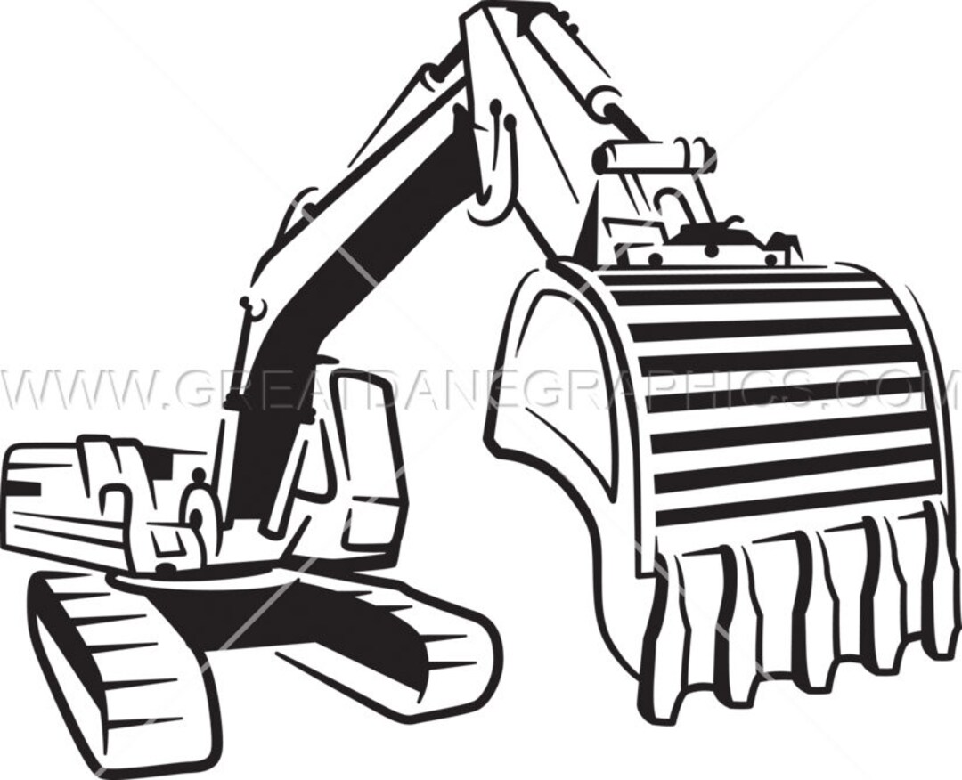Backhoe Clipart Vector Cross