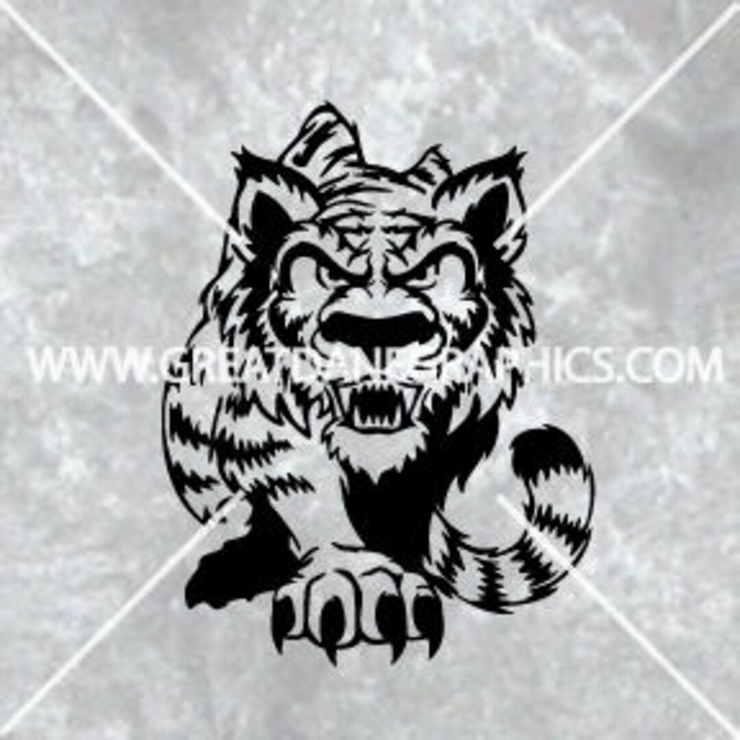 Tiger Mascot SVG Tiger SVG Mascot SVG Svg for Cricut - Etsy