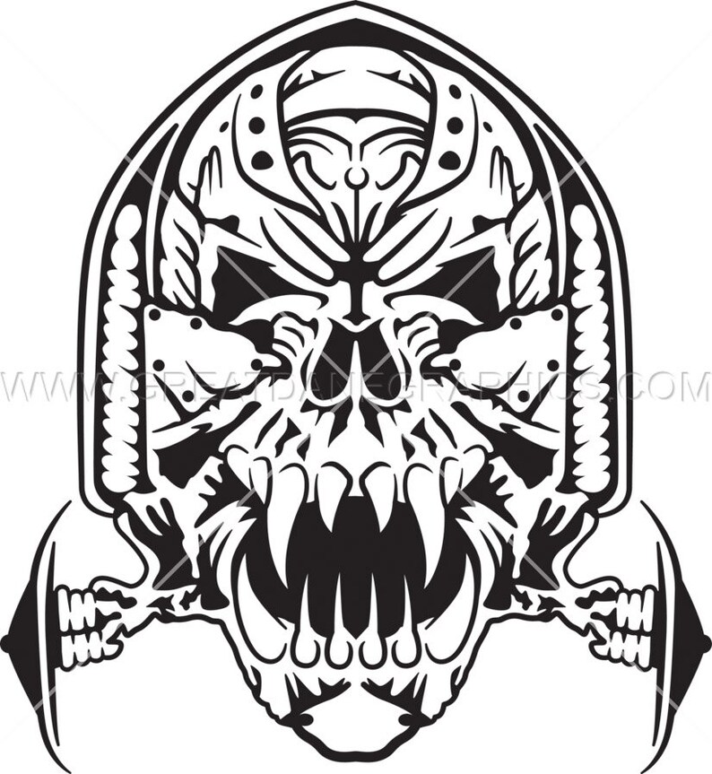 Skull SVG Gothic Skull Vector Graphic Skull File for Cricut Etsy