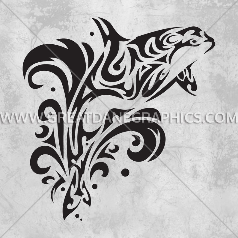Download Tribal Orca Whale Vectororca Whale Svg Orca Whale Etsy