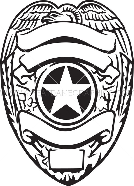 Download Police Badge Svg Police Badge Vectorpolice Badge File For Etsy
