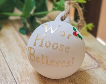 6cm Keramik Wor Hoose Believes Georgy Themen Baum Christbaumkugel Ornament Newcastle upon Tyne Geschenk Festlich
