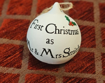 6cm Keramik Personalisierte Weihnachten Name glaubt Baum Christbaumkugel Ornament Geschenk Festlich Kind Kind Familie
