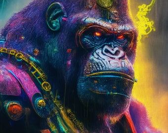 High resolution Gorilla art - digital print for home and personal use