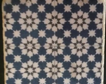 Moroccan single travertine stone coasters- Handmade