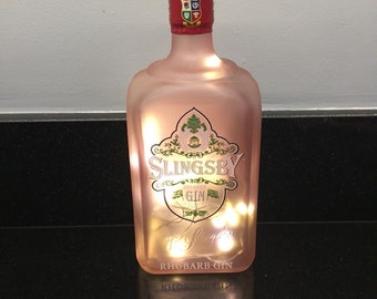 Slingsby Gin Bottle Cool White LED Lights or Soap dispenser
