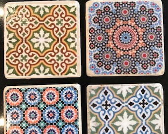 Handmade Moroccan coasters