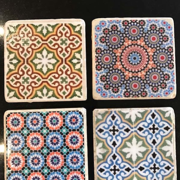 Handmade Moroccan coasters