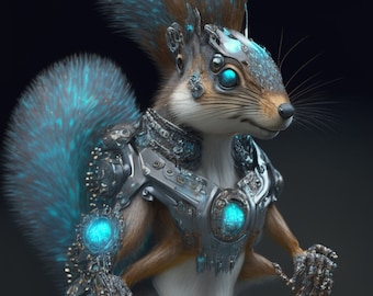 High resolution Squirrel  art - digital print for home and personal use