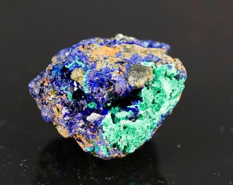 Azurite with Malachite Mineral Specimen