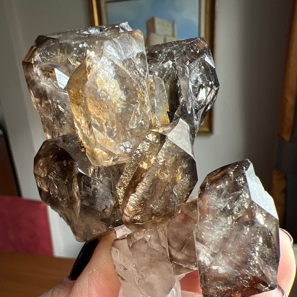 Juicy Fenster Window Smoky Quartz Crystal From Tanzania