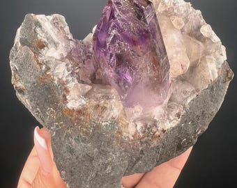 Double-Terminated Purple Amethyst Specimen