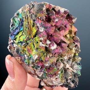 Iridescent Colorful Goethite with Quartz Specimen, Big Size Goethite with Quartz Specimen