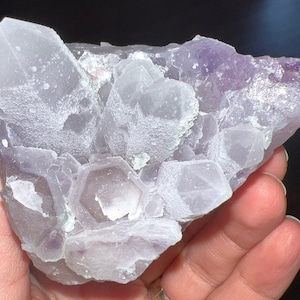 Green Color Amethyst Crystals! Icy Phantom Amethyst with Green Chlorite Quartz
