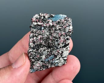 Rare Blue Kyanite with Garnet  Mineral Specimen