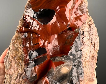 【コレクターズアイテム】レッドフォックスアゲート アルゼンチン、パタゴニア産レッドフォックスアゲート（UV