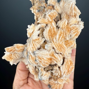 Sugar Vanadinite on White Barite  Crystal Specimen
