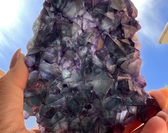 Octahedral De An Fluorite Specimen
